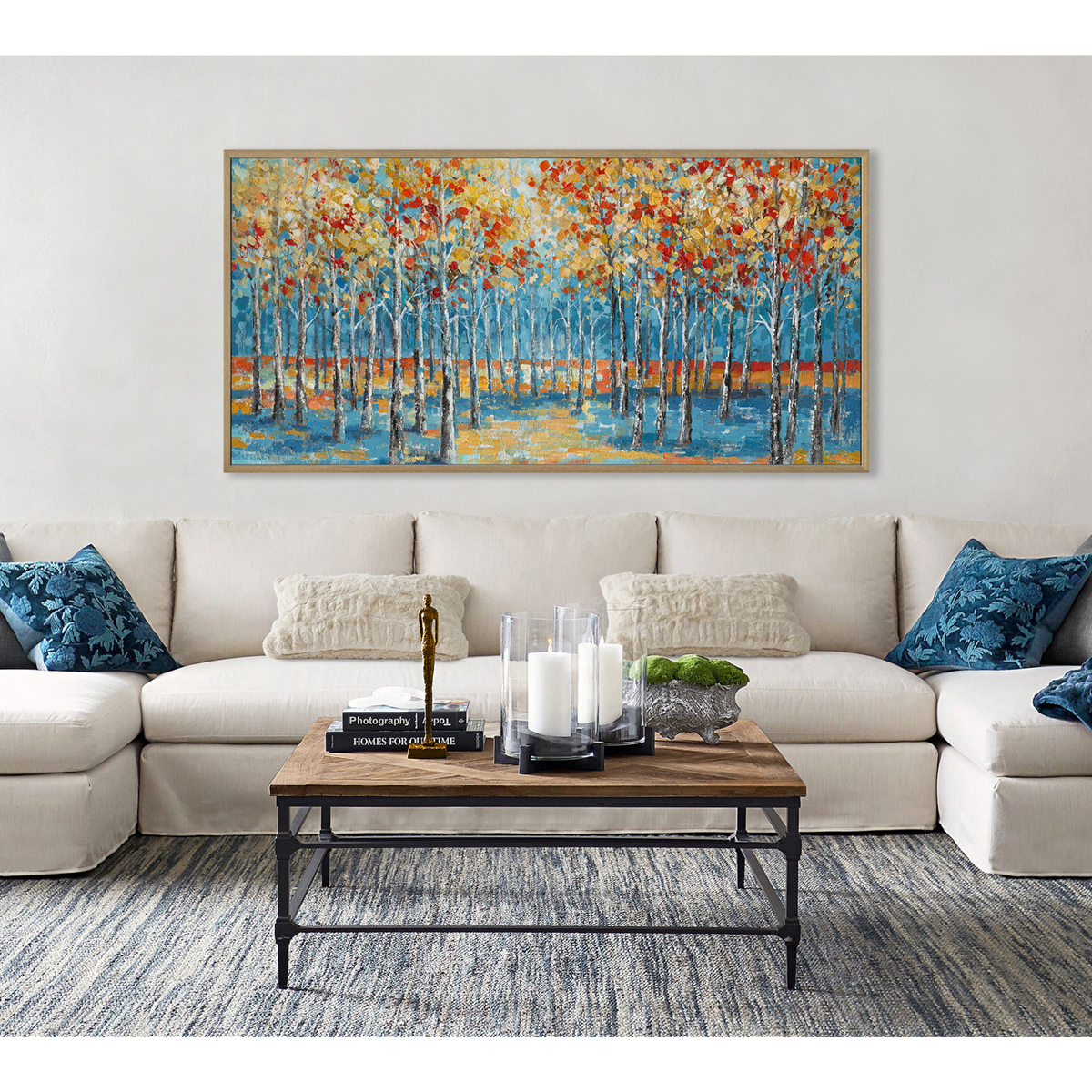 Modern Nordic Hand-painted Oil Painting #L0570