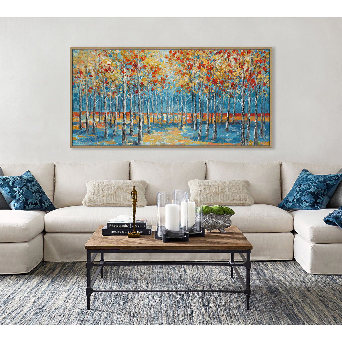 Modern Nordic Hand-painted Oil Painting #L0570