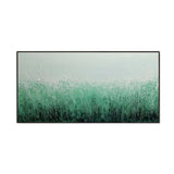 Emerald Mist Textured Grass Painting