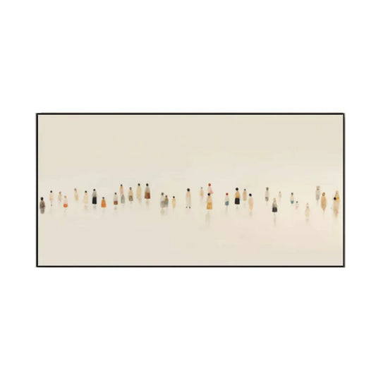 Silent Crowd Minimalist Painting