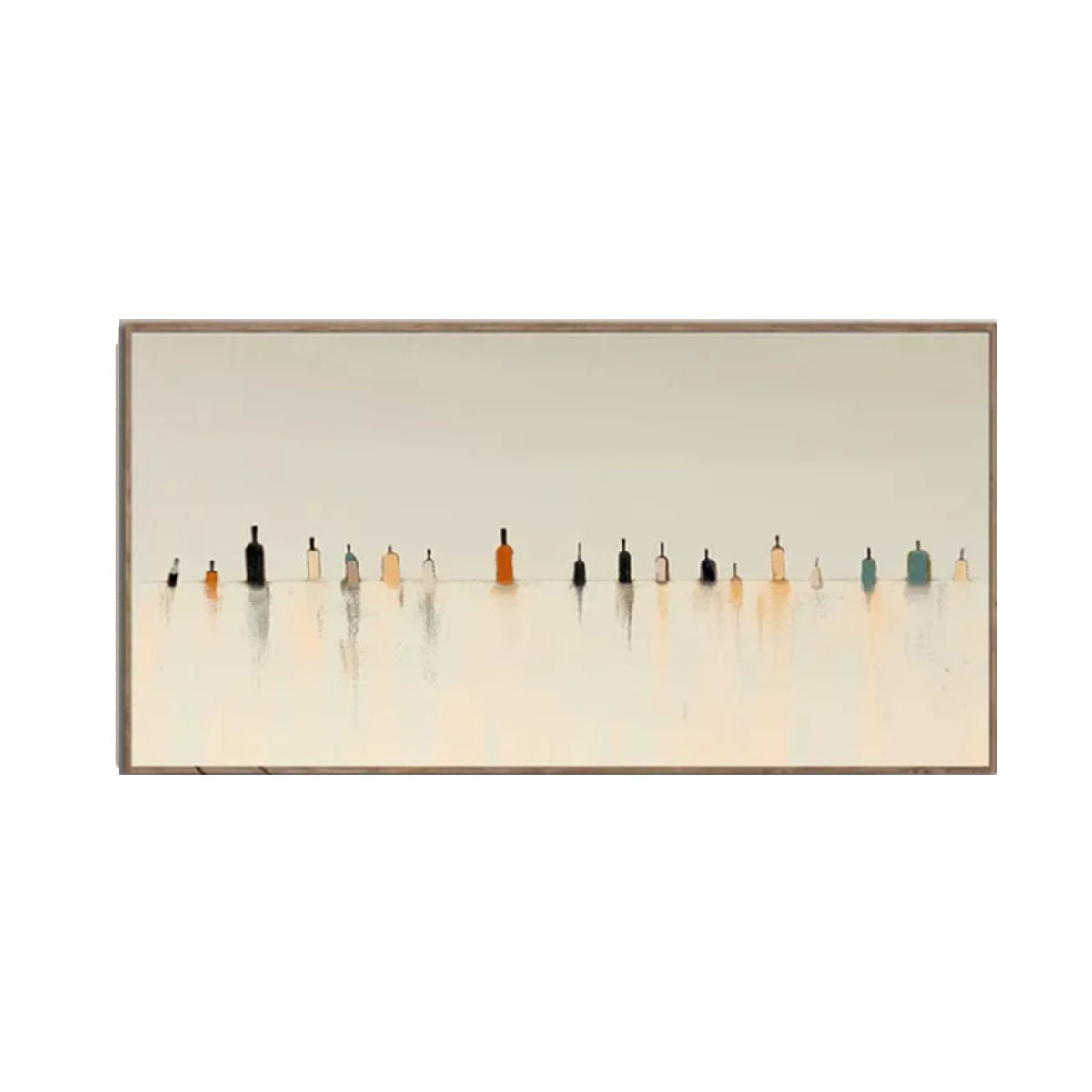 Silent Figures Minimalist Art Painting