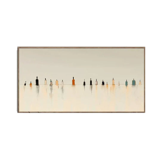 Silent Figures Minimalist Art Painting