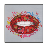 Butterfly Red Lips Pop Art #L2002