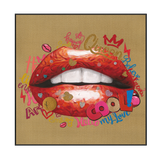 Golden Lips Pop Art #L2003