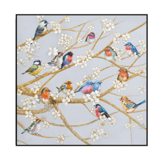 Spring Melody Birds Painting #L2505