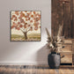 Golden Bloom Abstract Dotted Tree Painting #L2597