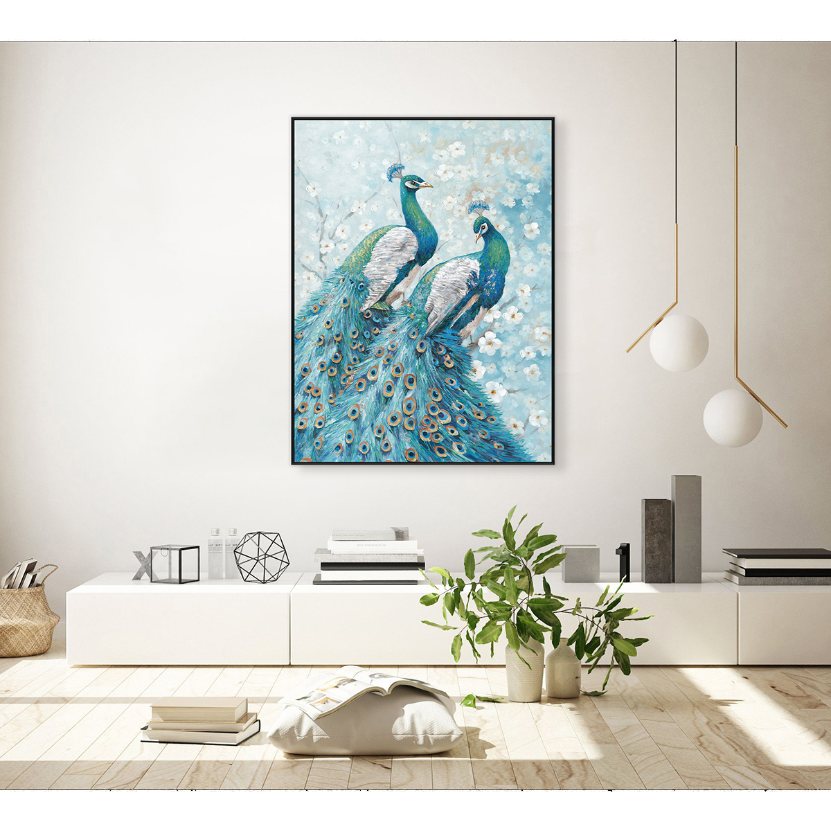 Blossom Majesty Peacock Painting #L3518