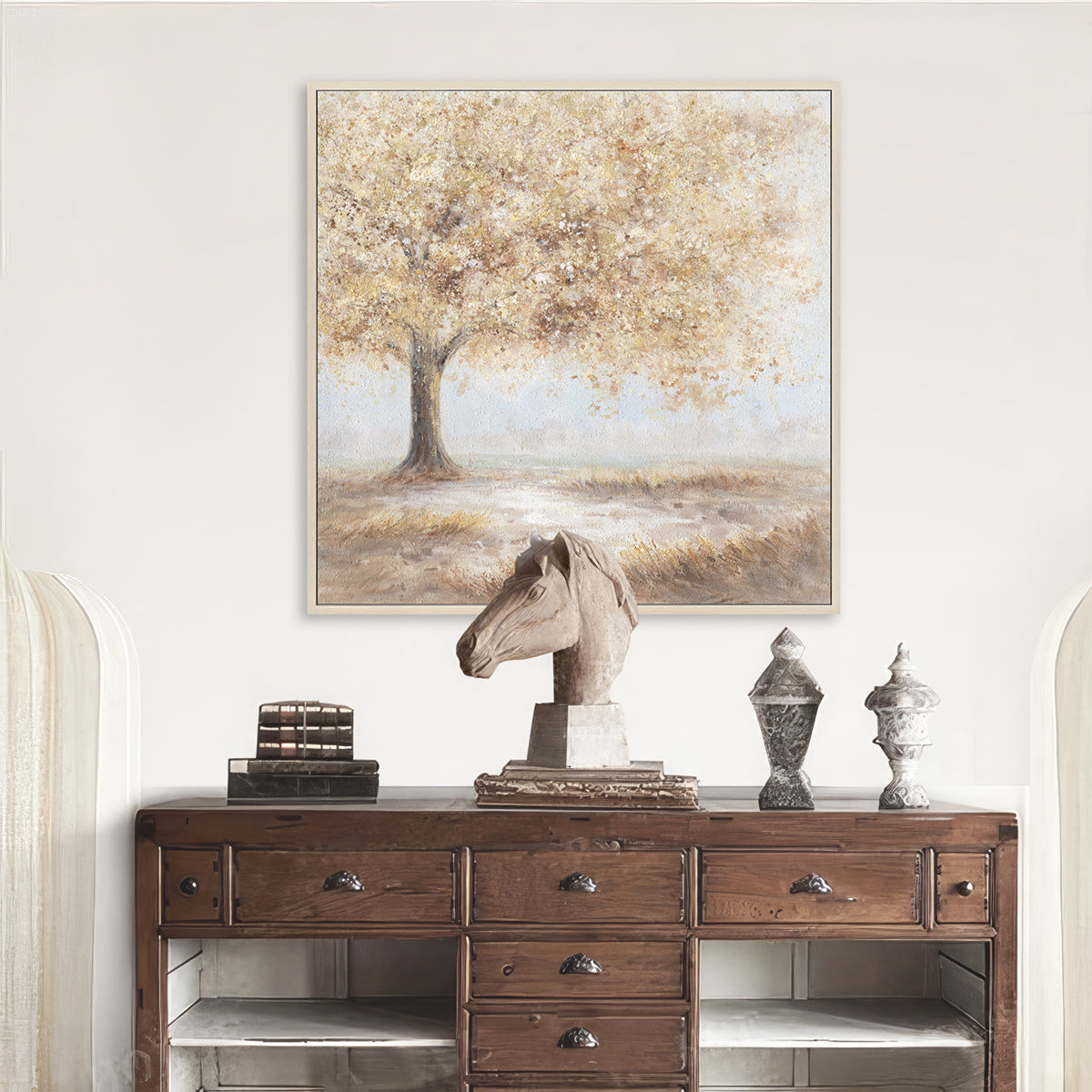 Modern Large Colorful Tree Wall Art #L4544