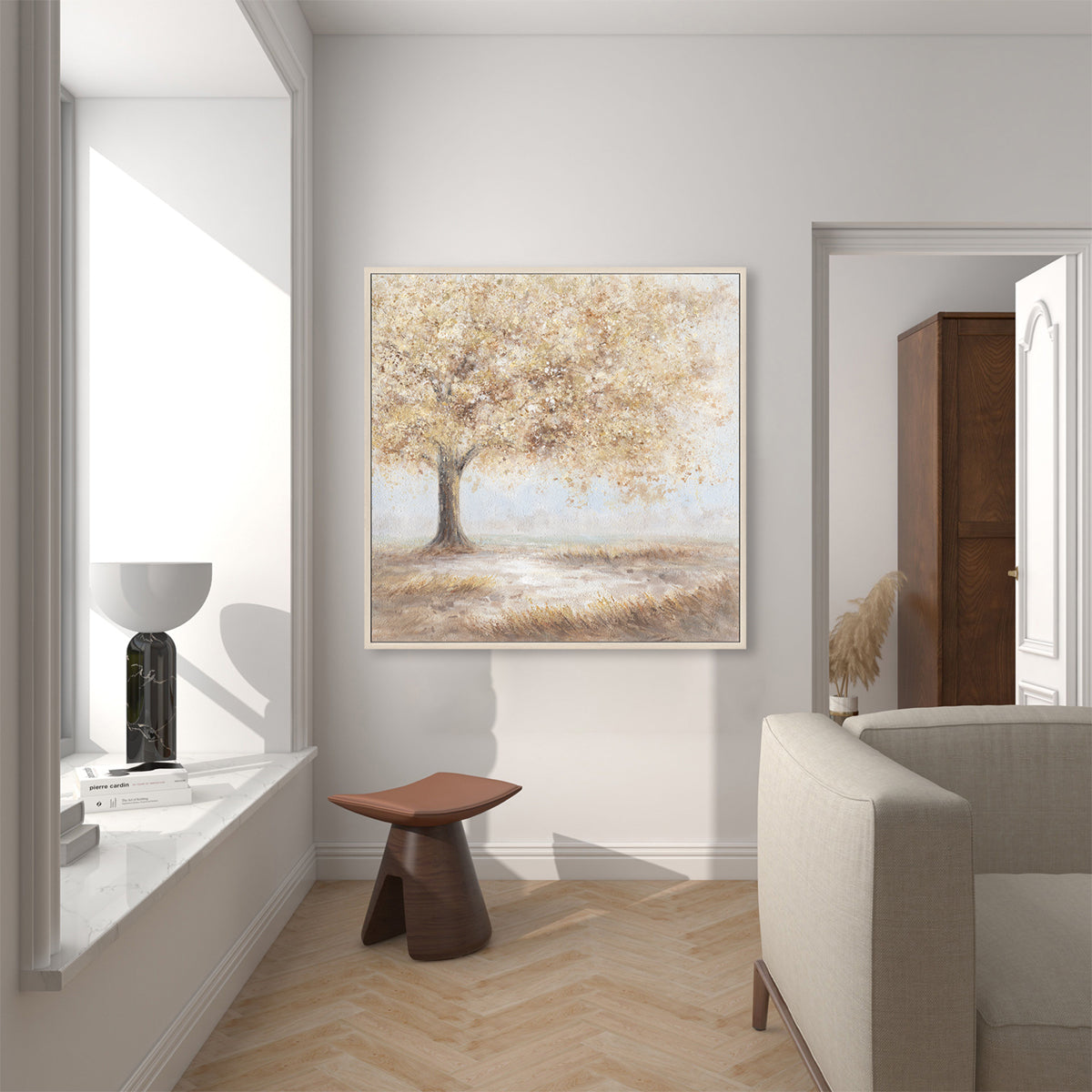 Modern Large Colorful Tree Wall Art #L4544