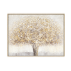 Golden Abstract Tree Art Oil Painting #L4545