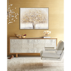Golden Abstract Tree Art Oil Painting #L4545