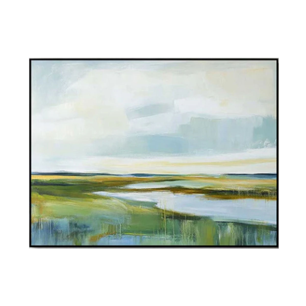 Soft Green Landscape Painting