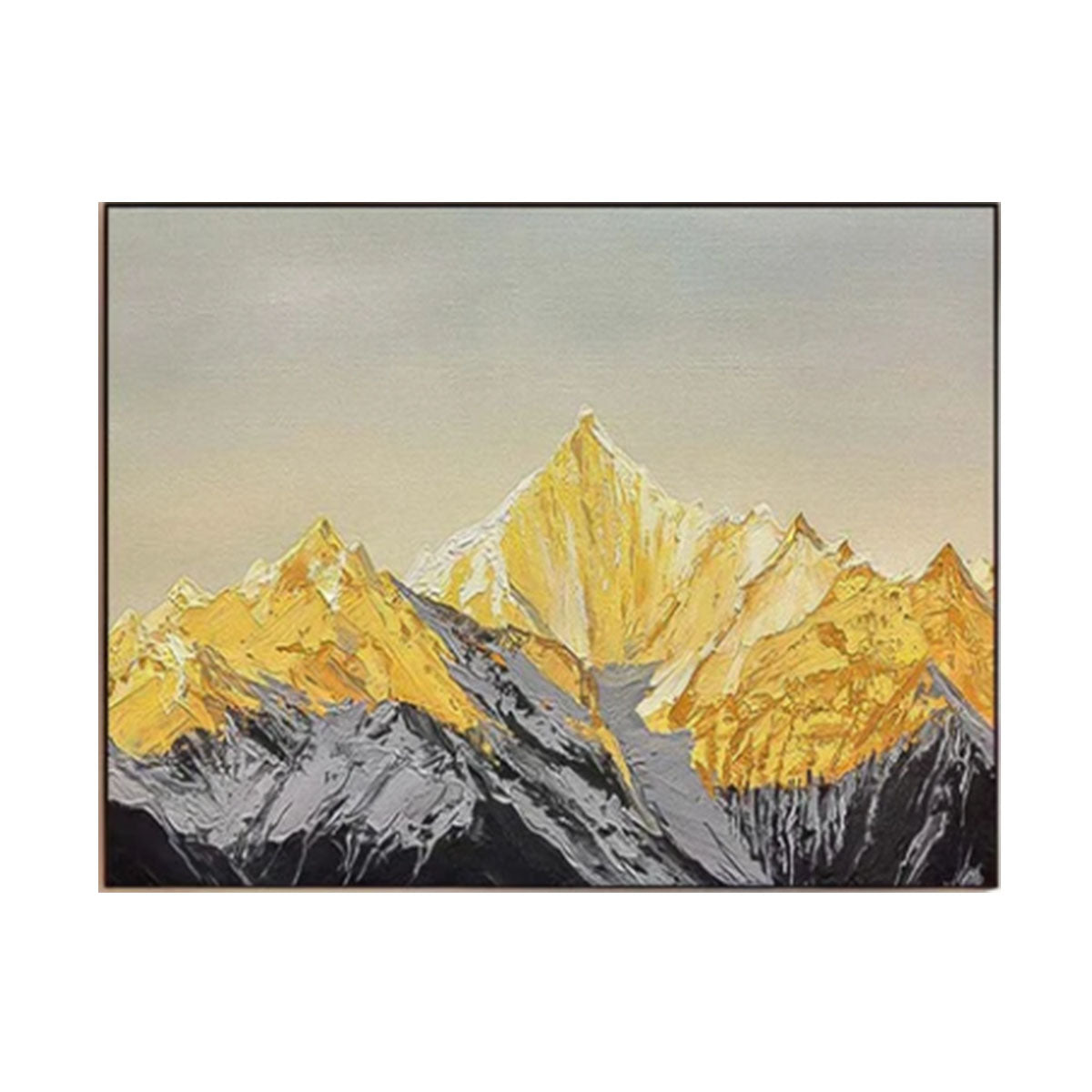 Sunrise Mountain Abstract Painting