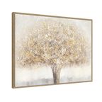 Golden Abstract Tree Art Oil Painting #L4545