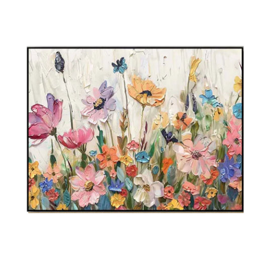 Colorful Floral Texture Painting #AR031