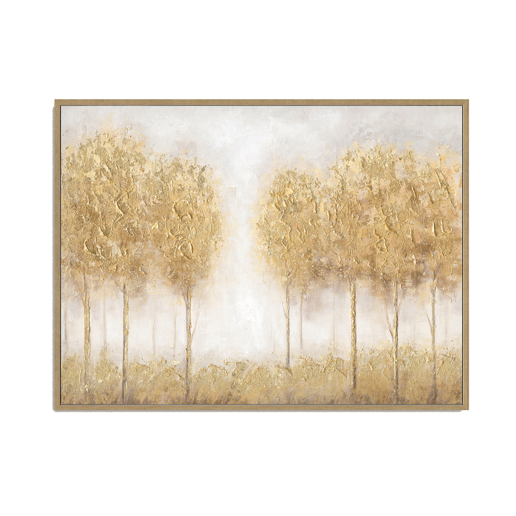 Golden Forest Glow Canvas Art #L4547