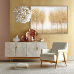 Golden Forest Glow Canvas Art #L4547