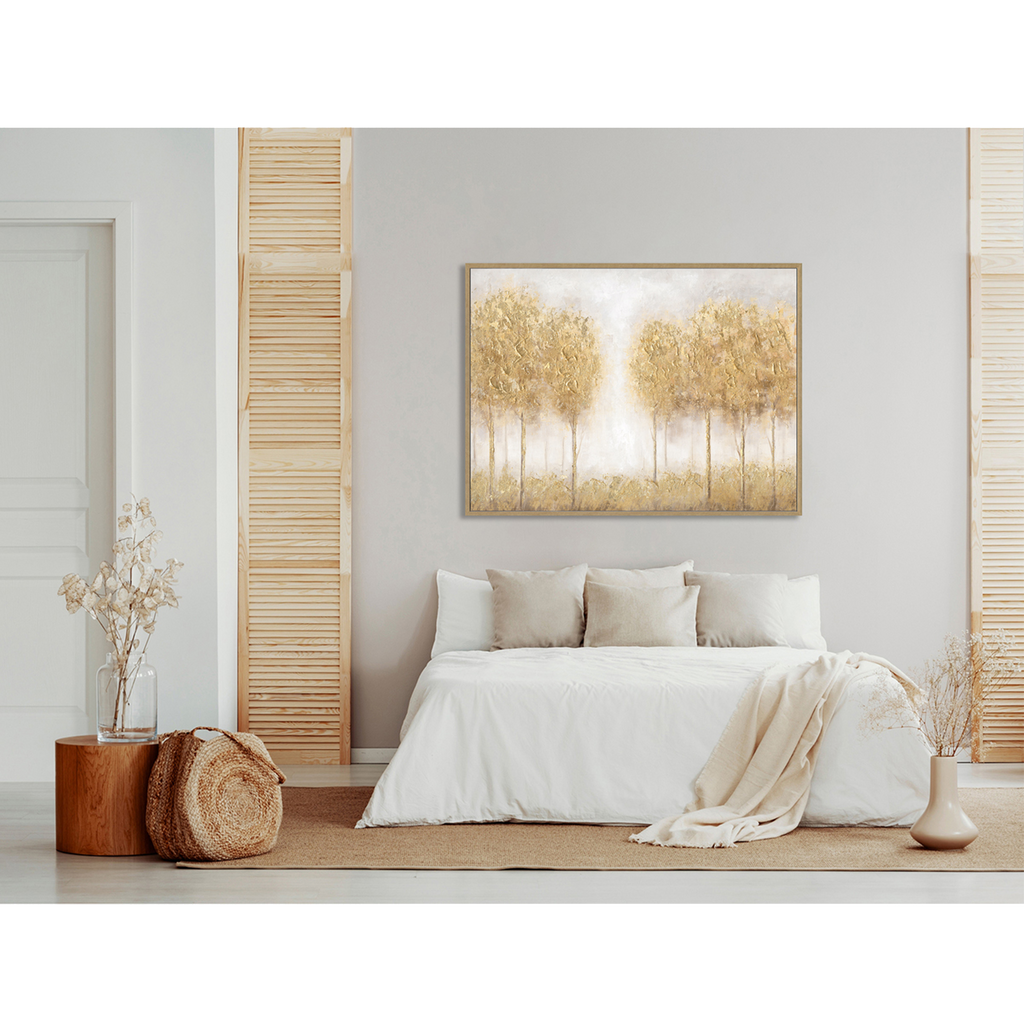 Golden Forest Glow Canvas Art #L4547