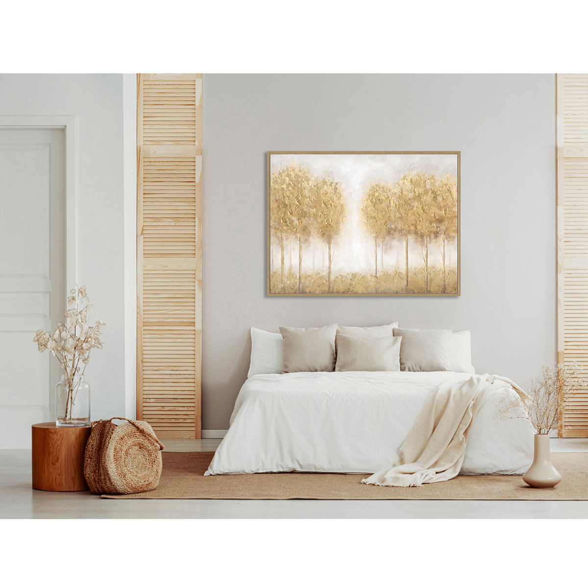 Golden Forest Glow Canvas Art #L4547
