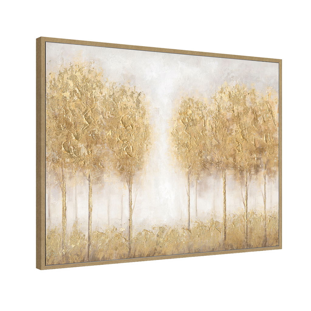 Golden Forest Glow Canvas Art #L4547
