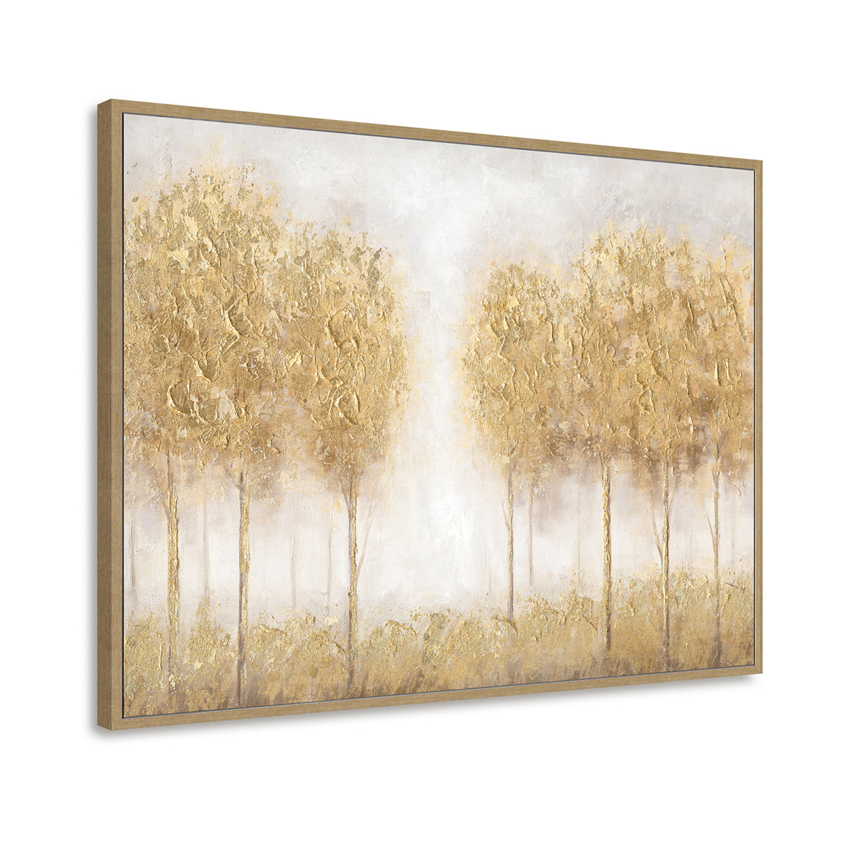 Golden Forest Glow Canvas Art #L4547