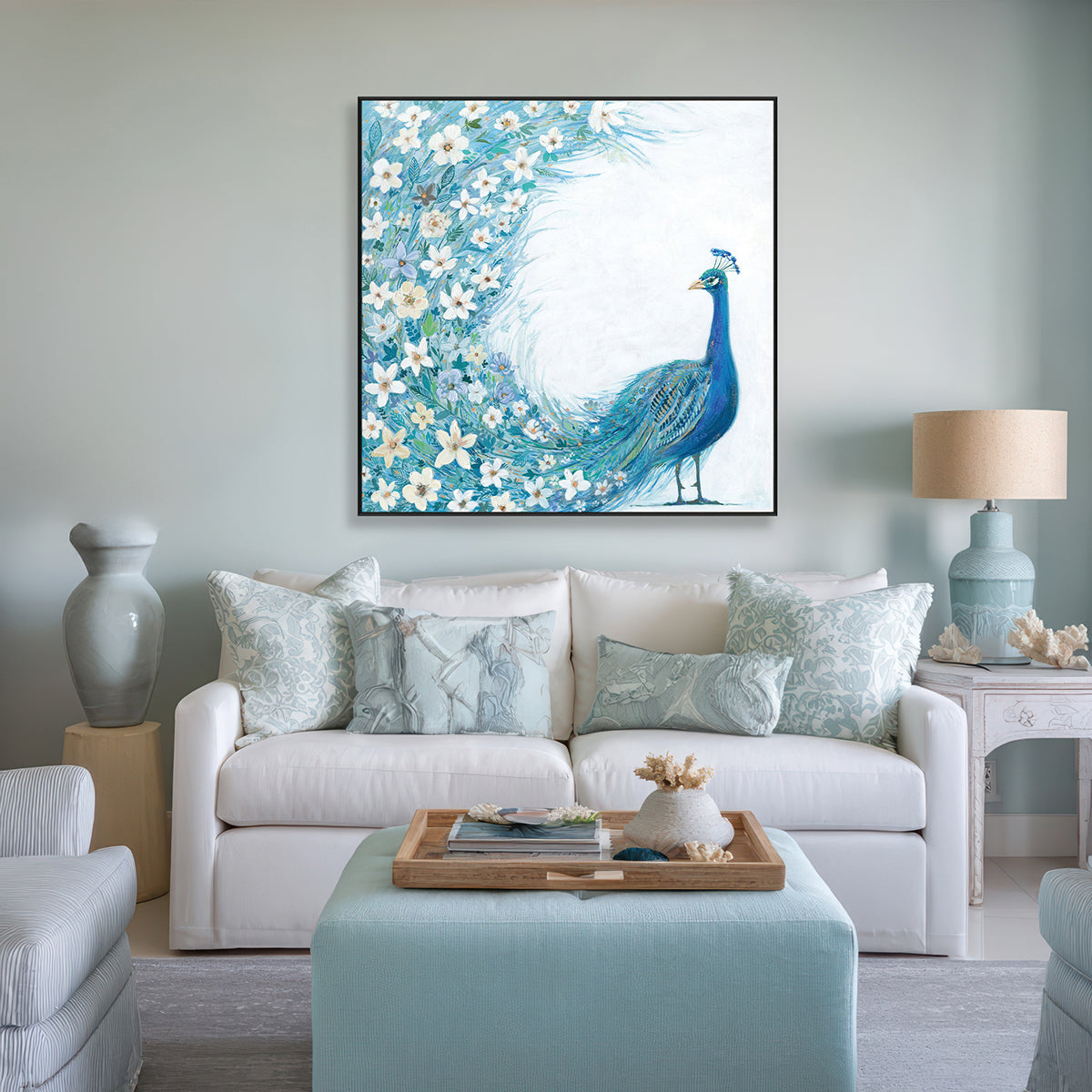 Blossom Grace Peacock Painting #L5516