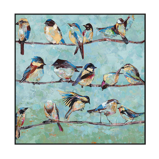 Emerald Breeze Bird Painting #L5912