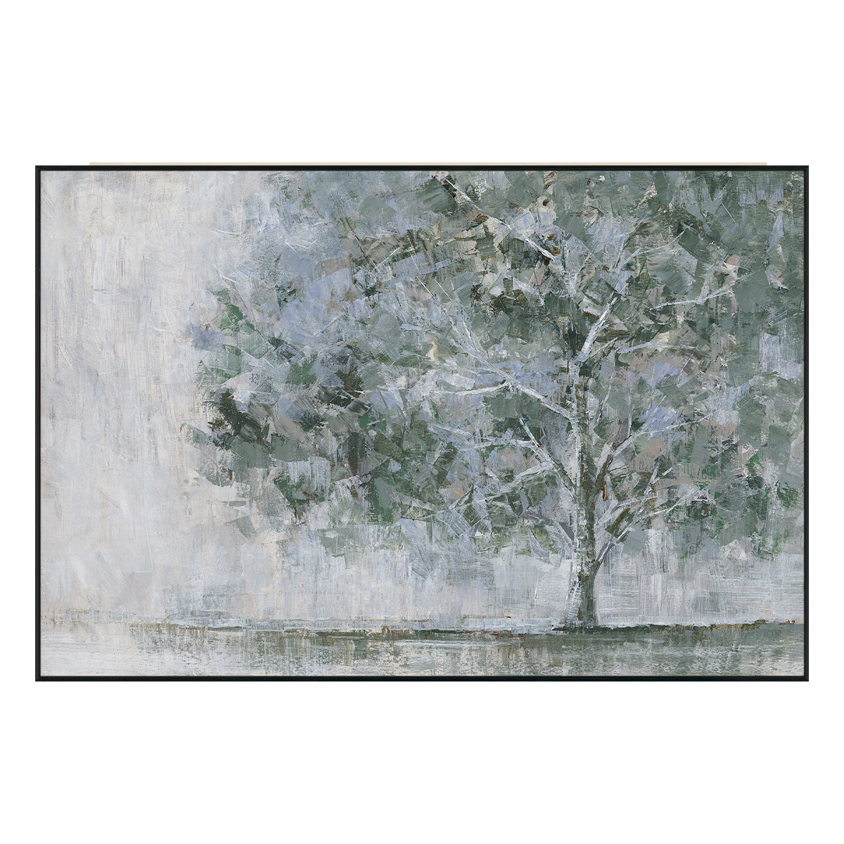 Silent Tree Abstract Nature Painting #M0591