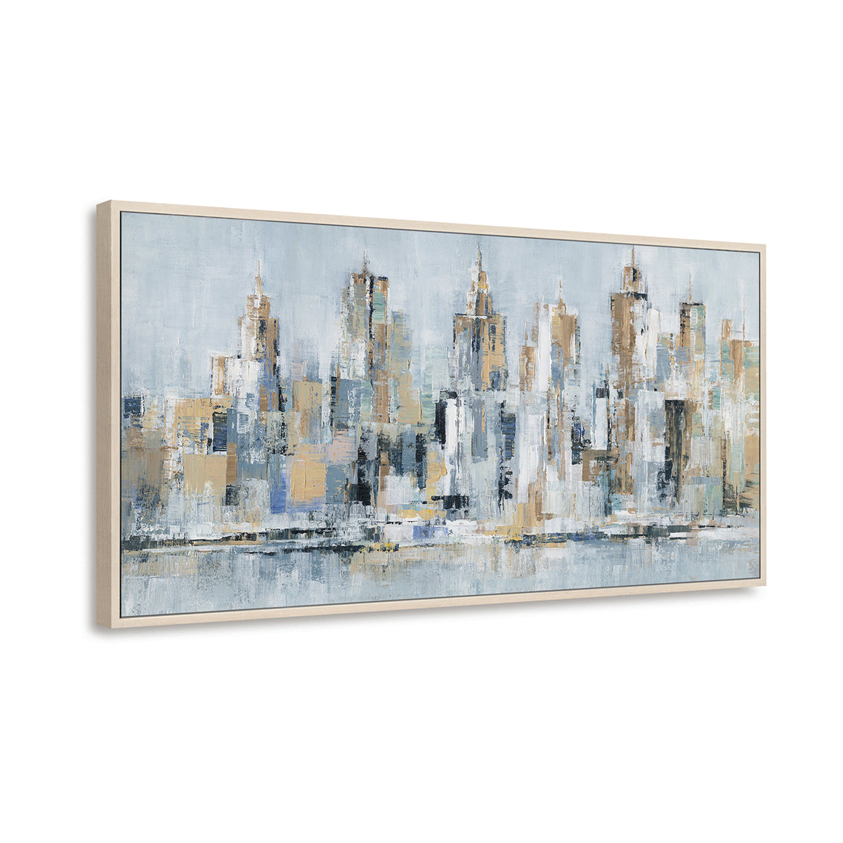 Modern Abstract Cityscape Oil Painting #M0595