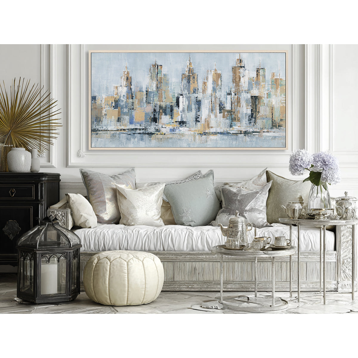 Modern Abstract Cityscape Oil Painting #M0595