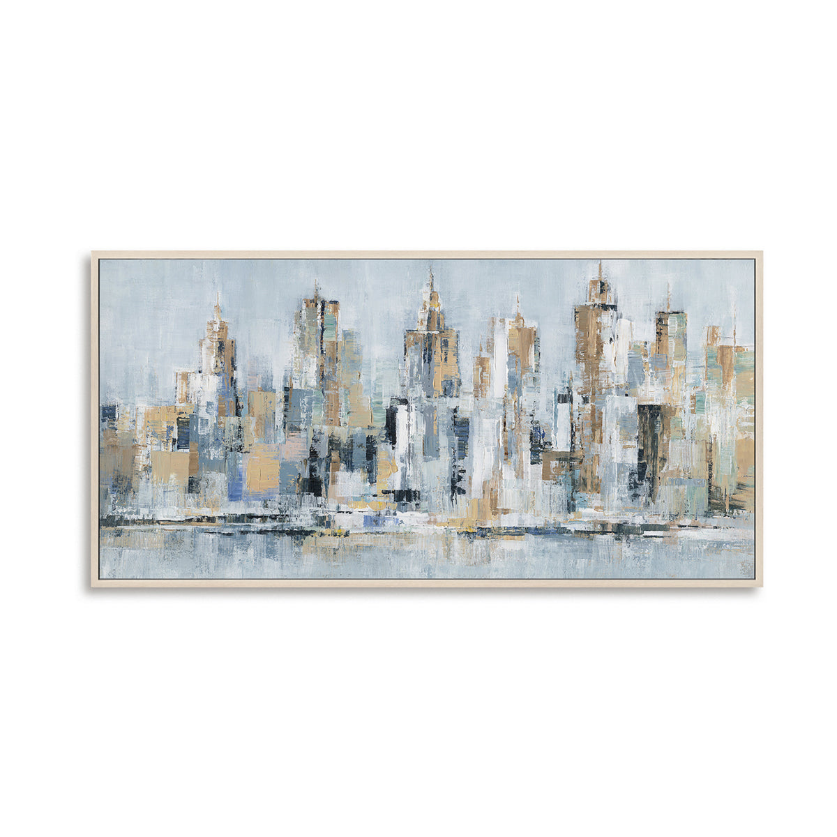 Modern Abstract Cityscape Oil Painting #M0595