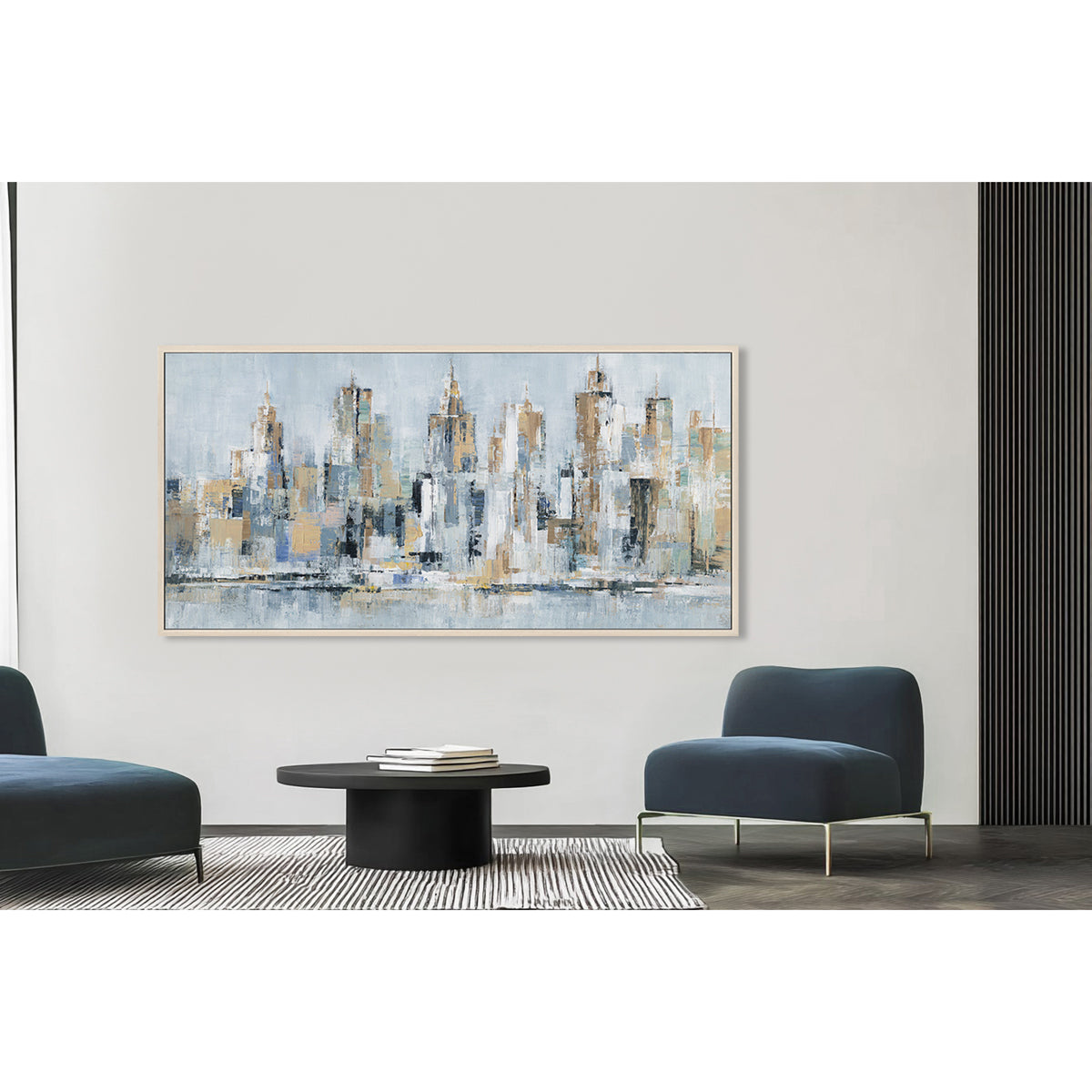 Modern Abstract Cityscape Oil Painting #M0595