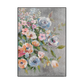Bloom in Silver Contemporary Floral Painting #M0683