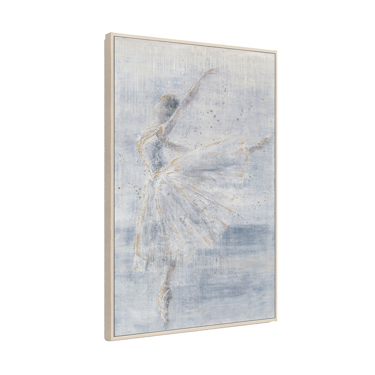Ethereal Ballerina Blue Dance Painting #M0708