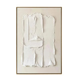 White Abstract Textured Painting