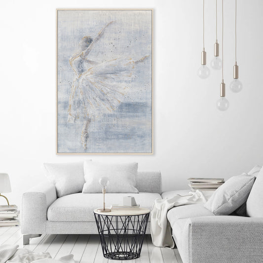 Ethereal Ballerina Blue Dance Painting #M0708