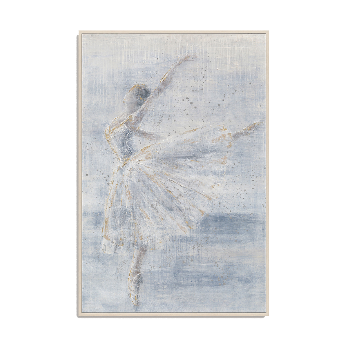 Ethereal Ballerina Blue Dance Painting #M0708