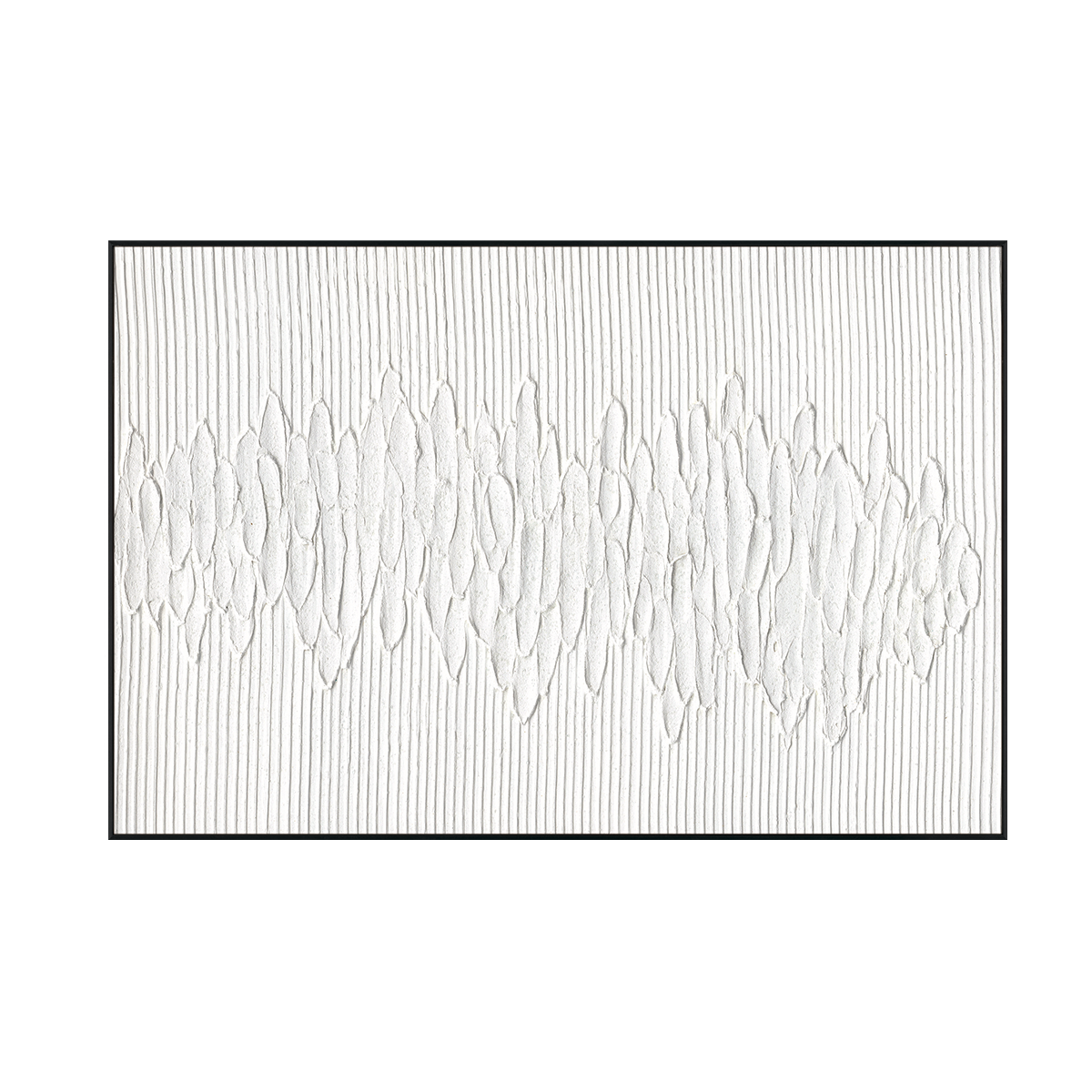 White Rhythm Minimalist Abstract #M2528