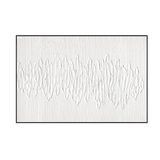 White Rhythm Minimalist Abstract #M2528