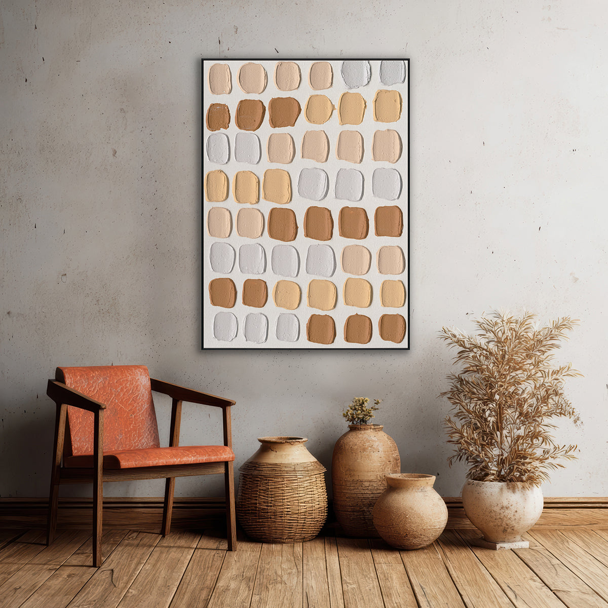 Tone Mosaic Warm Abstract Texture #M2565
