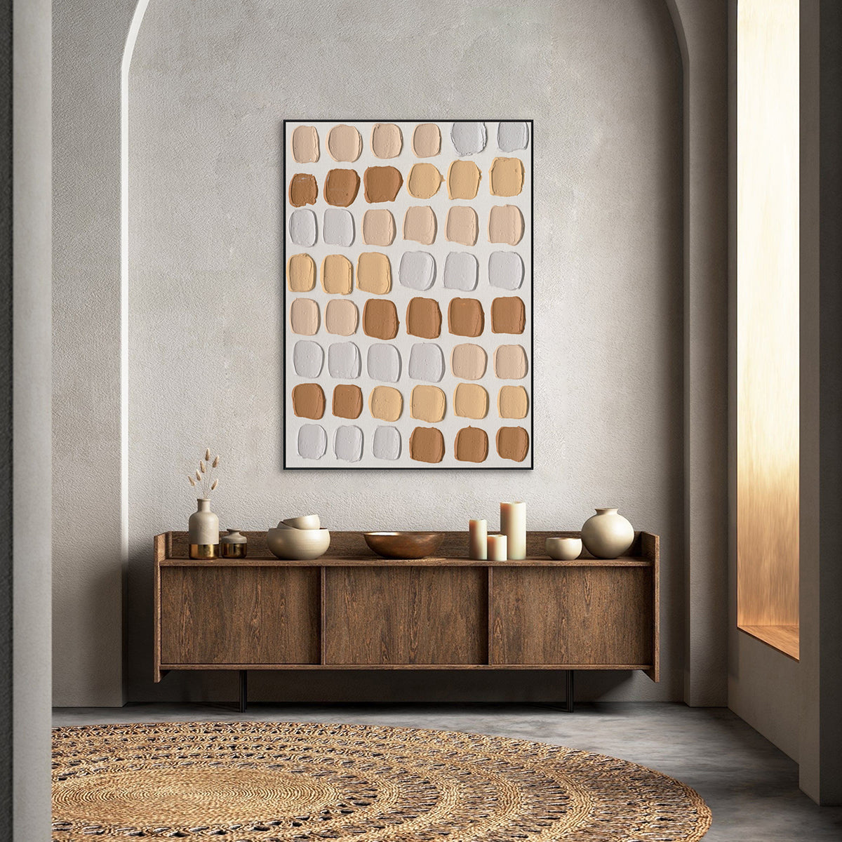 Tone Mosaic Warm Abstract Texture #M2565