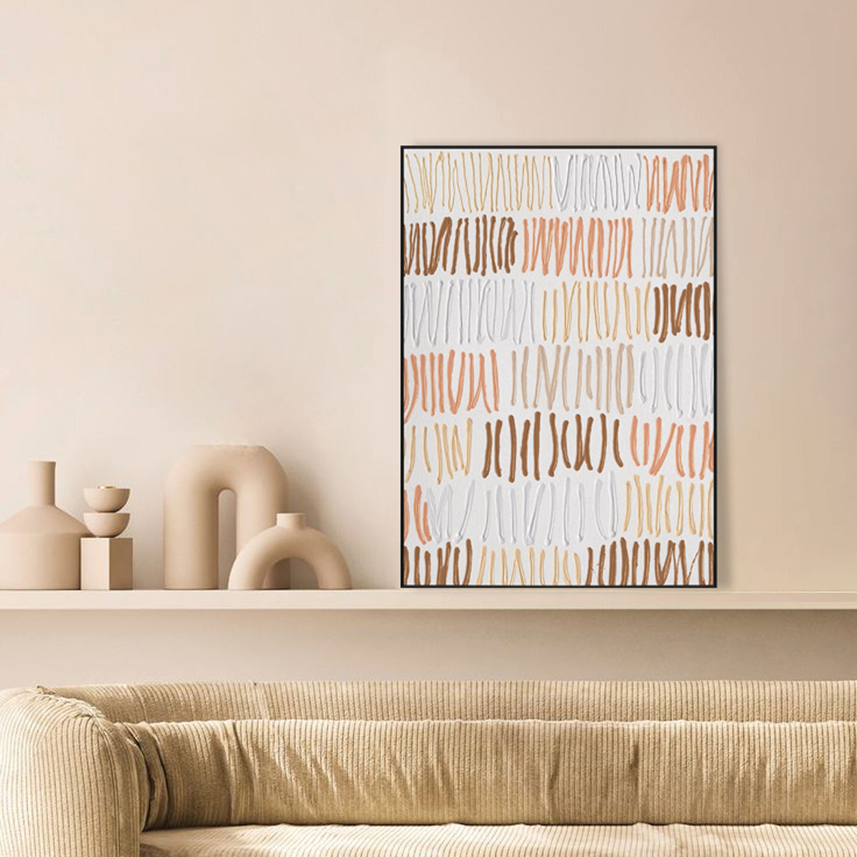 Rhythm Strokes Colorful Abstract #M2566