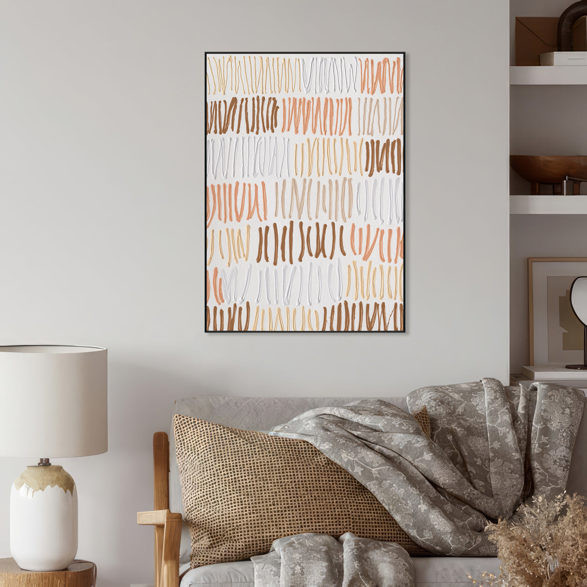 Rhythm Strokes Colorful Abstract #M2566