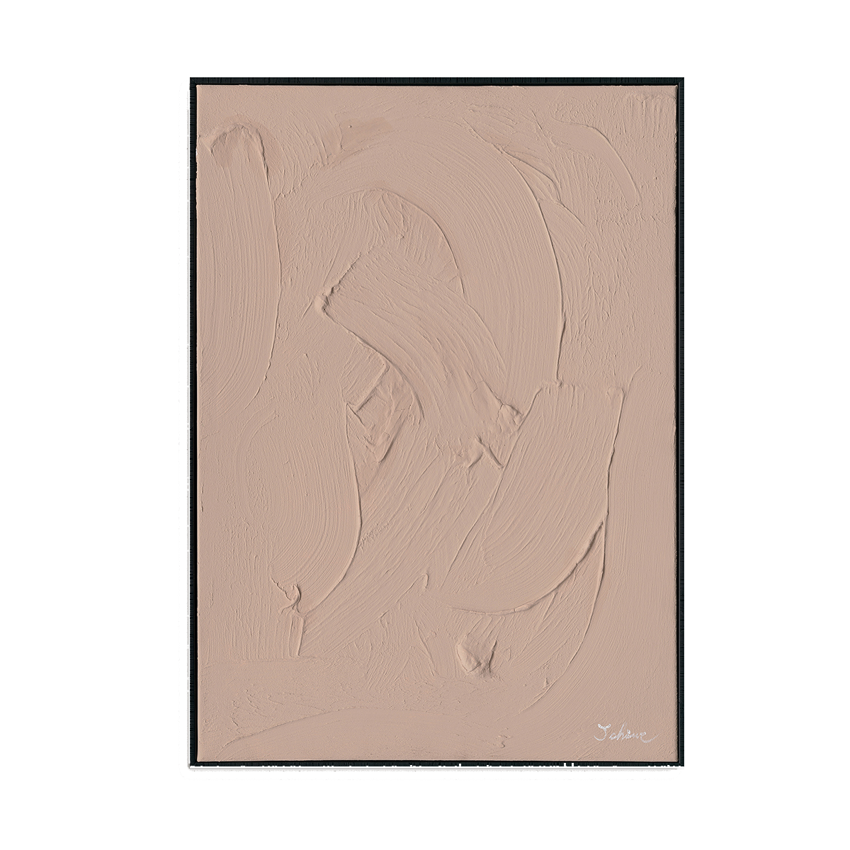 Minimalist Nude Pink Textured Wall Art #M2578