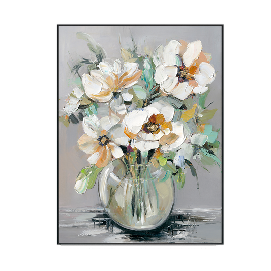 Elegant Bloom Textured Floral with Gold #M2724