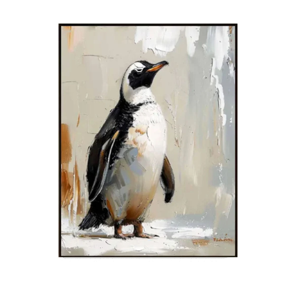 Arctic Noble Penguin Painting