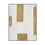 Golden Sequence Geometric Textured Art #M4675