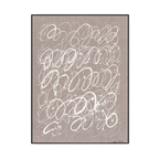 White Whirl Abstract Linear Art #M5680-2