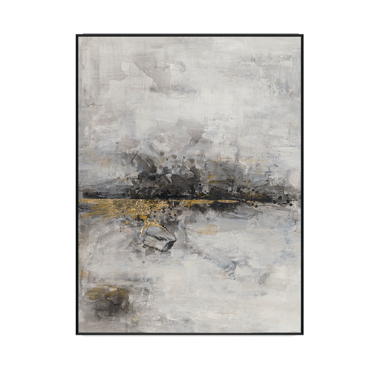 Golden Haze Abstract Texture with Foil #M3508