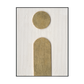 Golden Resonance Minimalist Geometric Painting #M4677